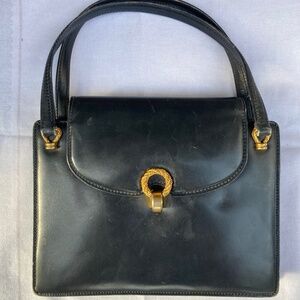Vintage Gucci navy leather purse